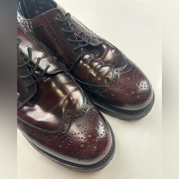 Penguin Original Lace Up Brogues in Burgundy Leather - Size 44 - G84-8 - Picture 5 of 9